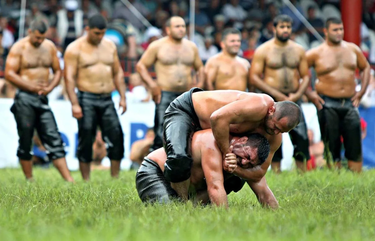 Oil Wrestling