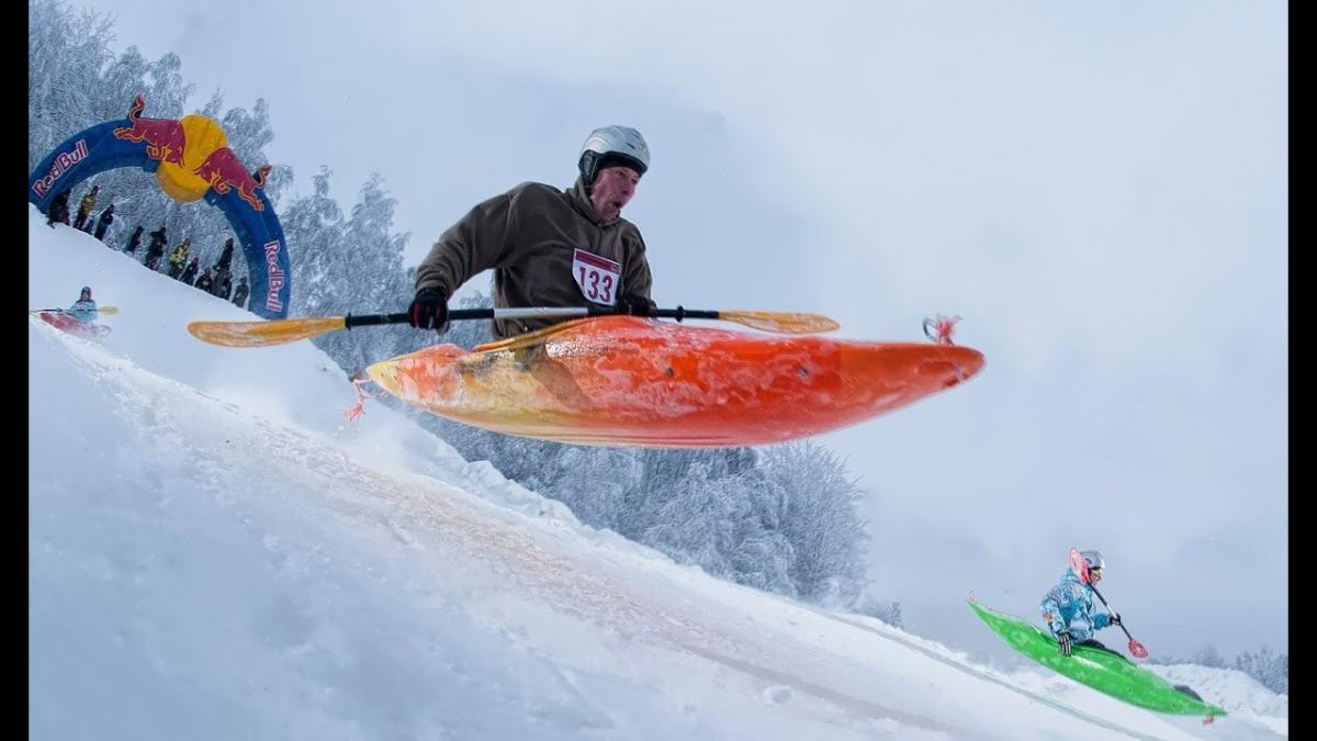 Snow Kayaking
